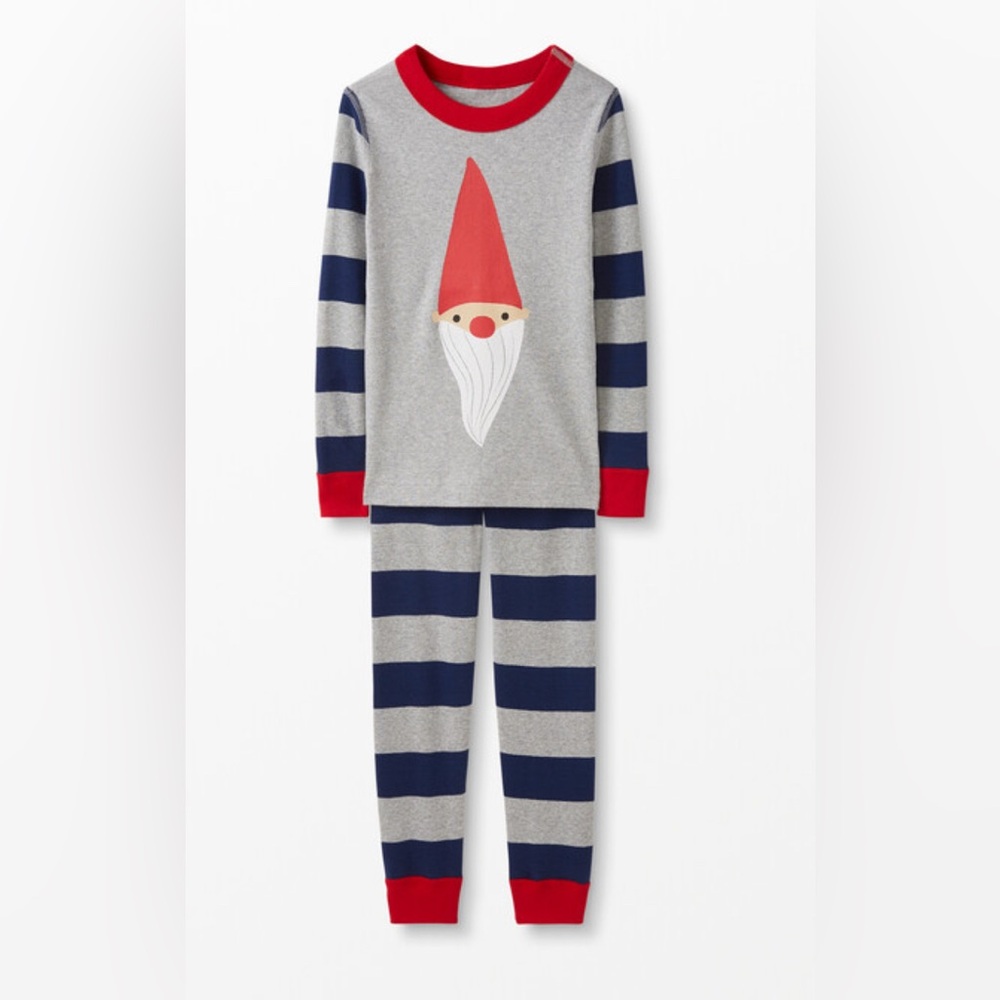Hanna Andersson Holiday Christmas Gnome Pajamas Size 5